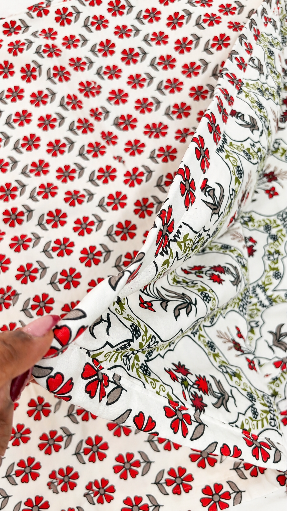 Crimson Garden Coverlet - Double
