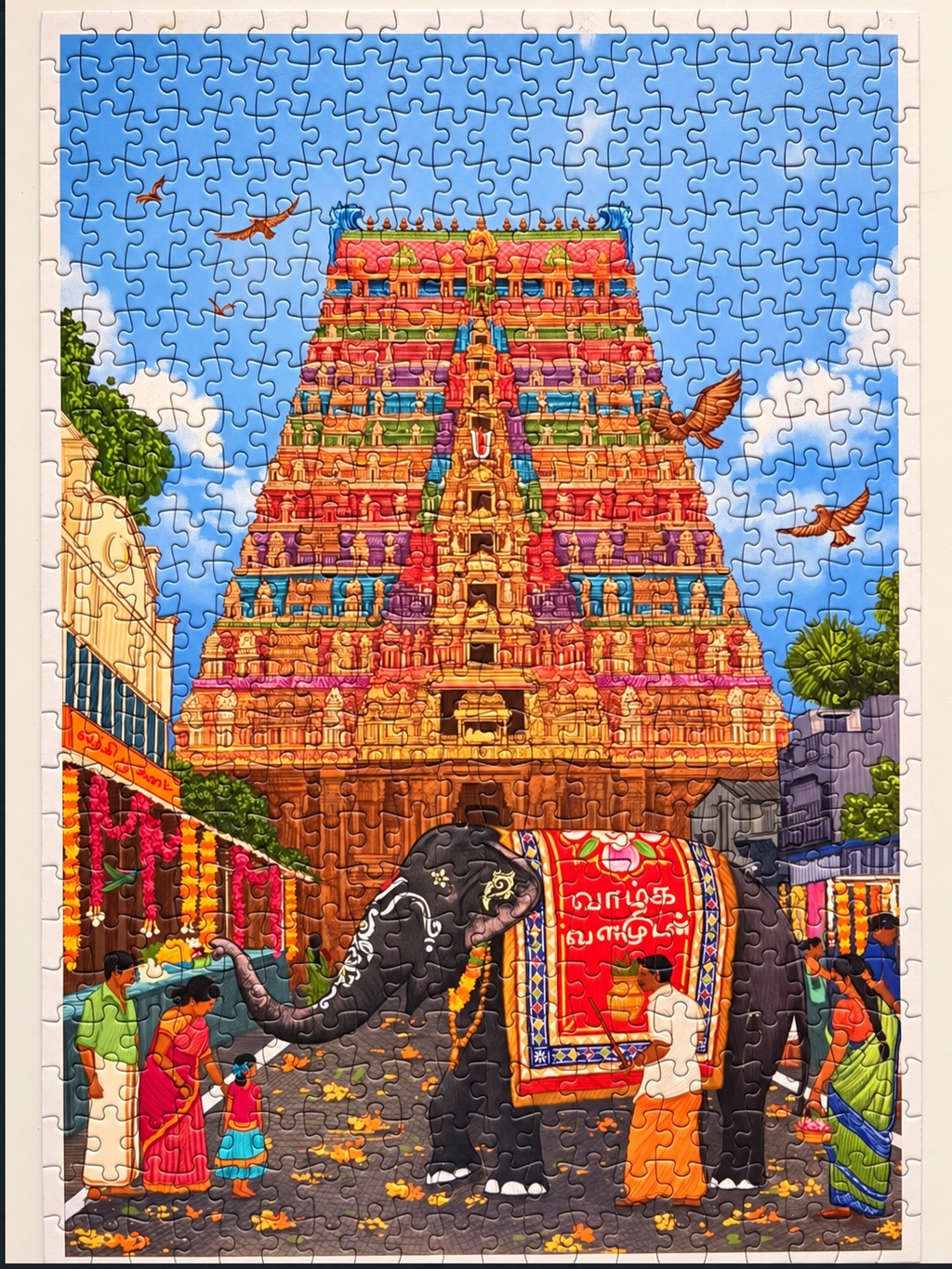 Timeless Temple Towers Jigsaw Puzzle (500 Pieces)