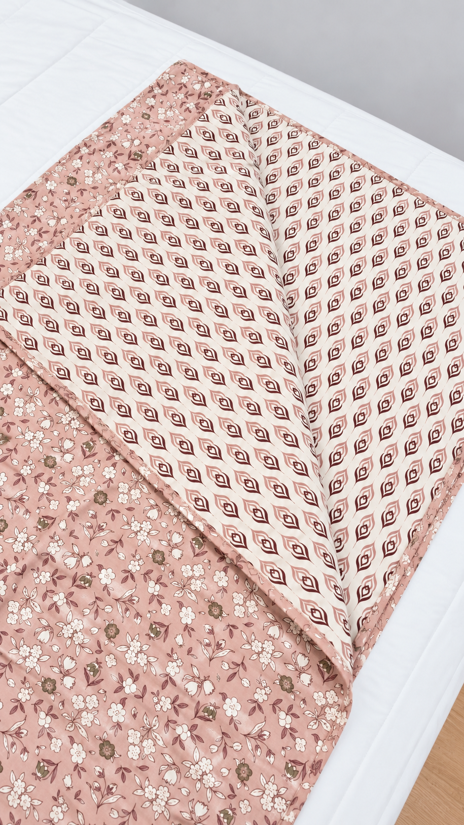 Blush Meadow Coverlet - Double