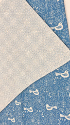 Indigo Songbird Coverlet - Double