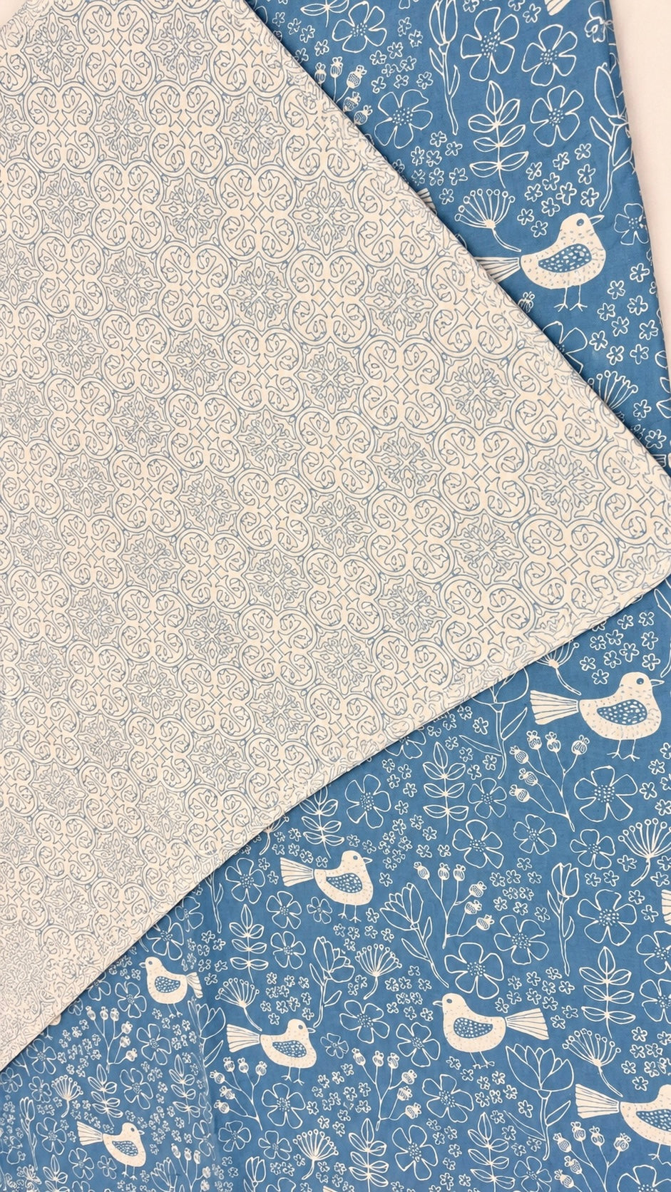 Indigo Songbird Coverlet - Double