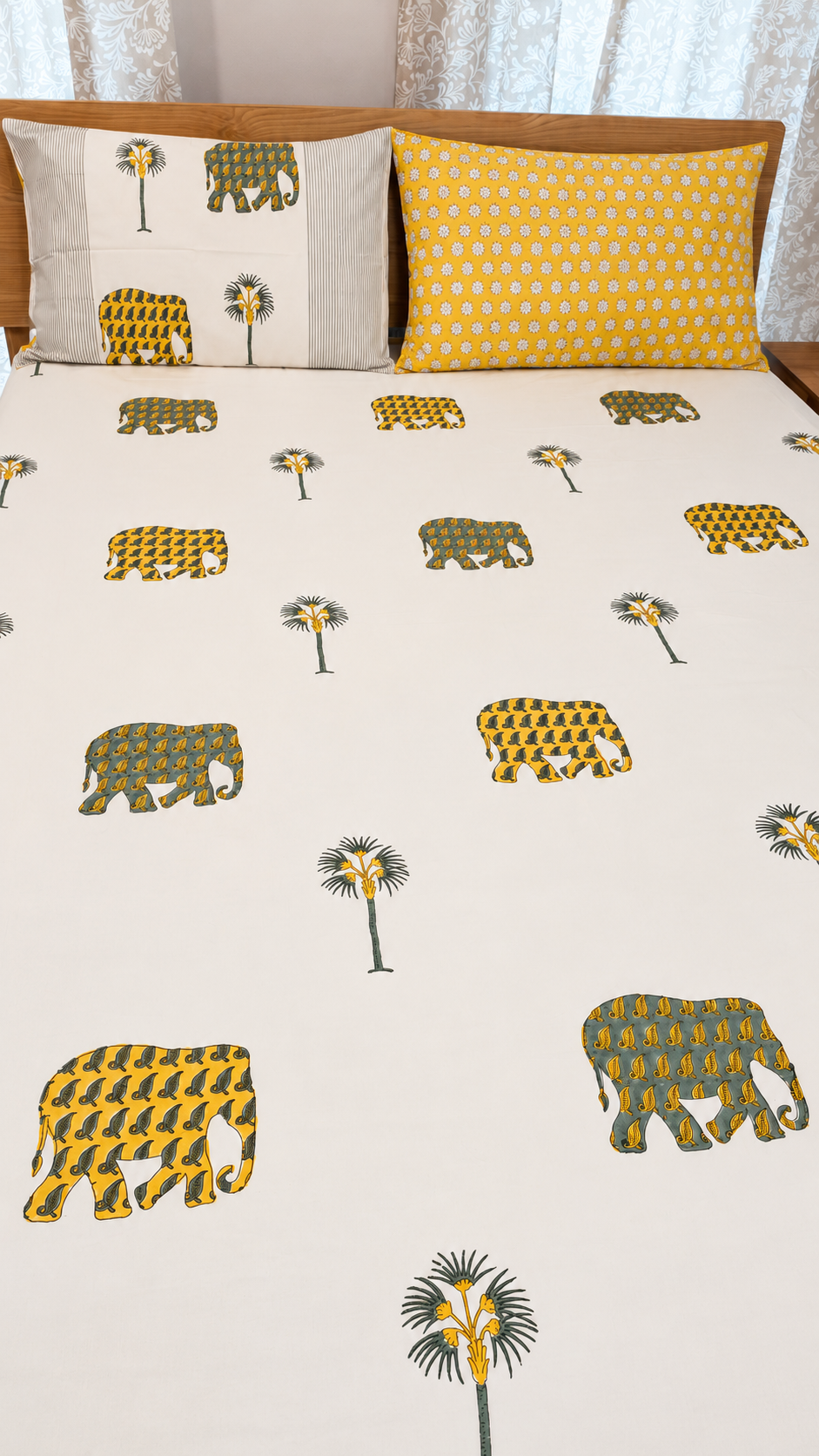 Malabar Heritage Fitted Sheet Set (Queen)
