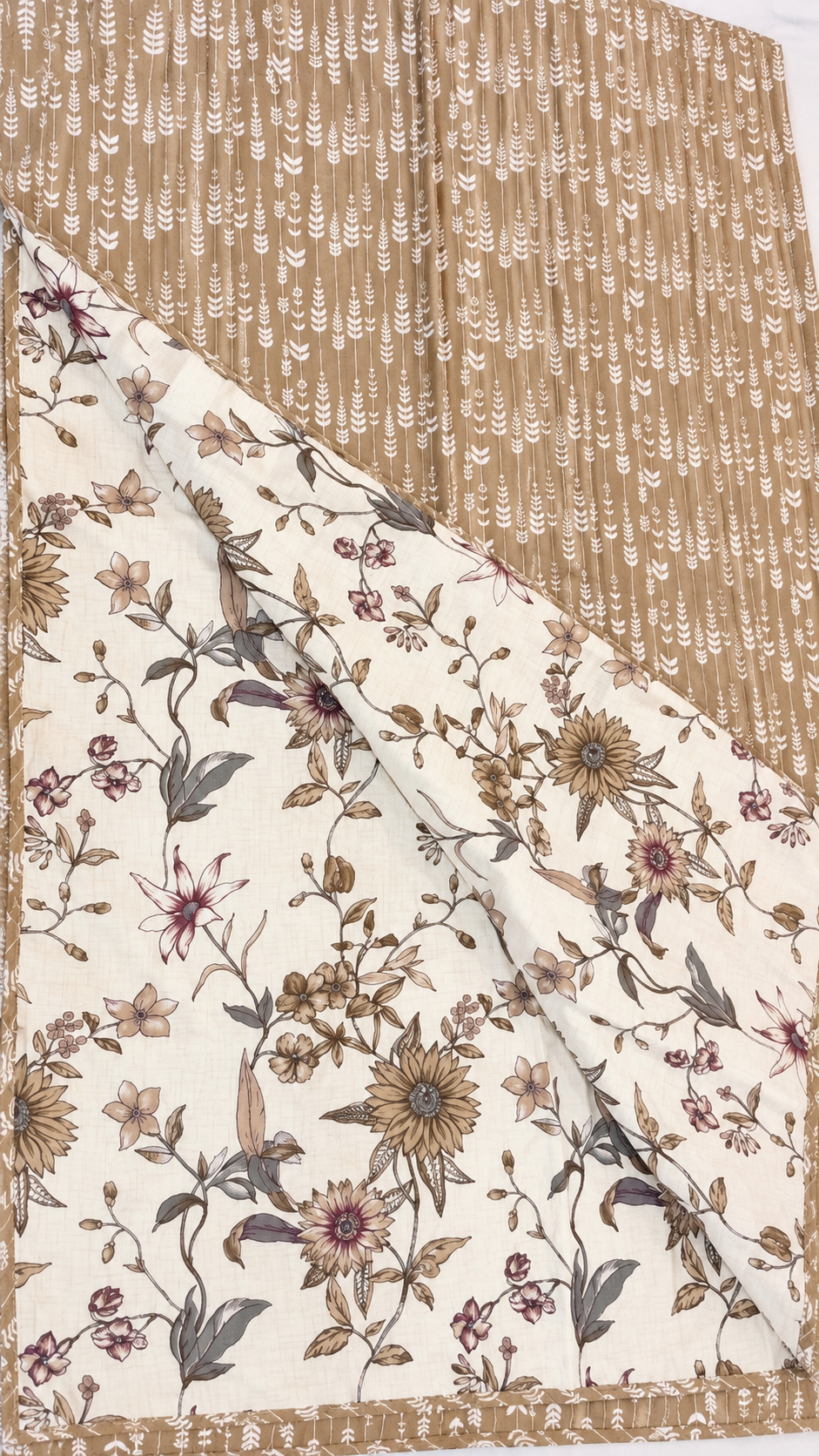 Sandstone Bloom Coverlet - Double