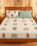 Malabar Oasis Fitted Sheet Set (Queen)