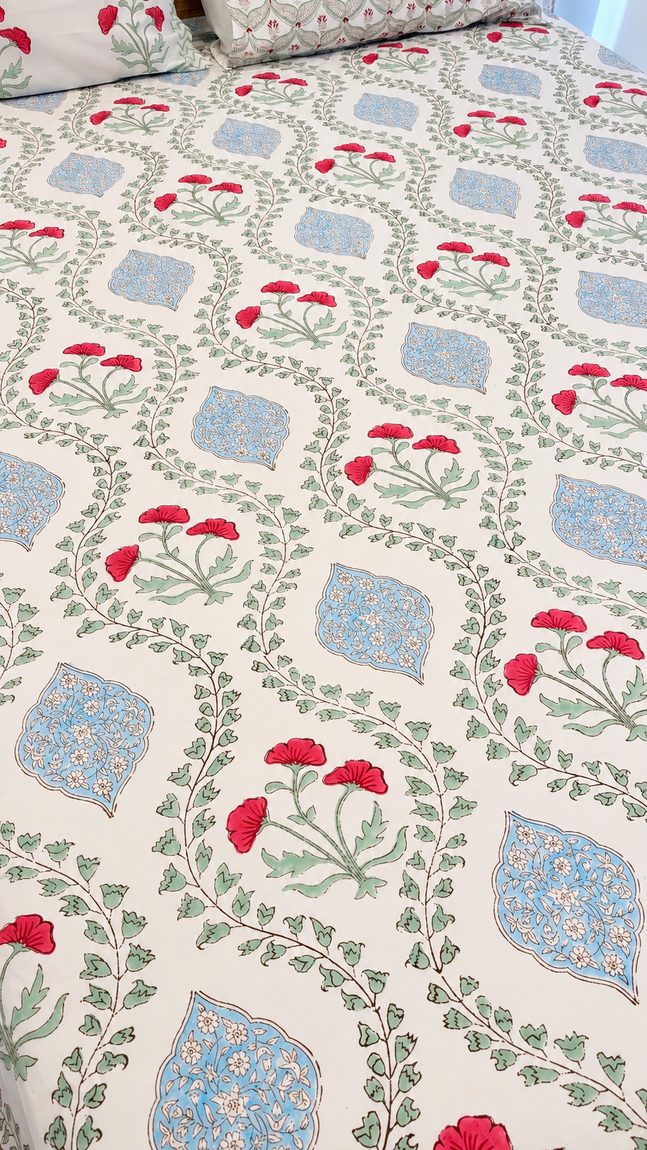 Garden Trellis Fitted Sheet Set (Queen)