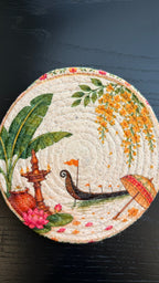 Kerala Courtyard Coaster Collection (Set of 4)