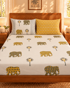 Malabar Heritage Fitted Sheet Set (Queen)