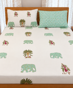 Malabar Oasis Fitted Sheet Set (Queen)